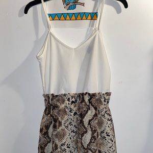 Snakeskin romper